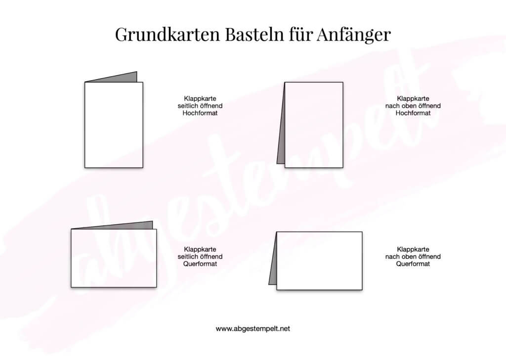 Grundkarten Basteln für Anfänger