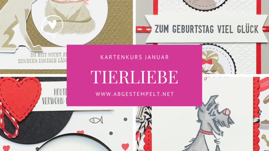 Stampin' Up! Kartenkurs Tierliebe Januar Blogpost