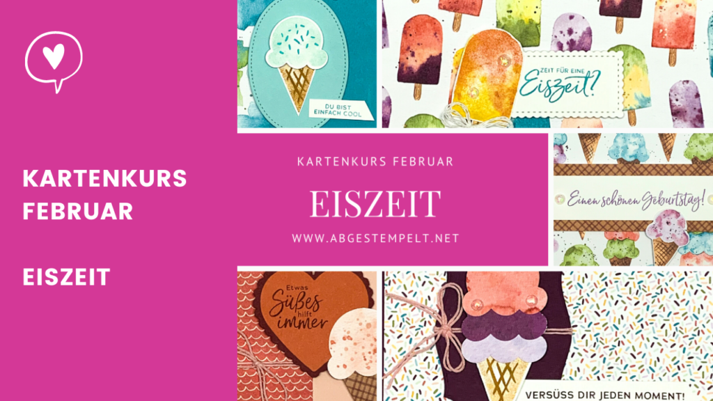 Blogpost Stampin' Up! Kartenkurs Februar Eiszeit abgestempellt