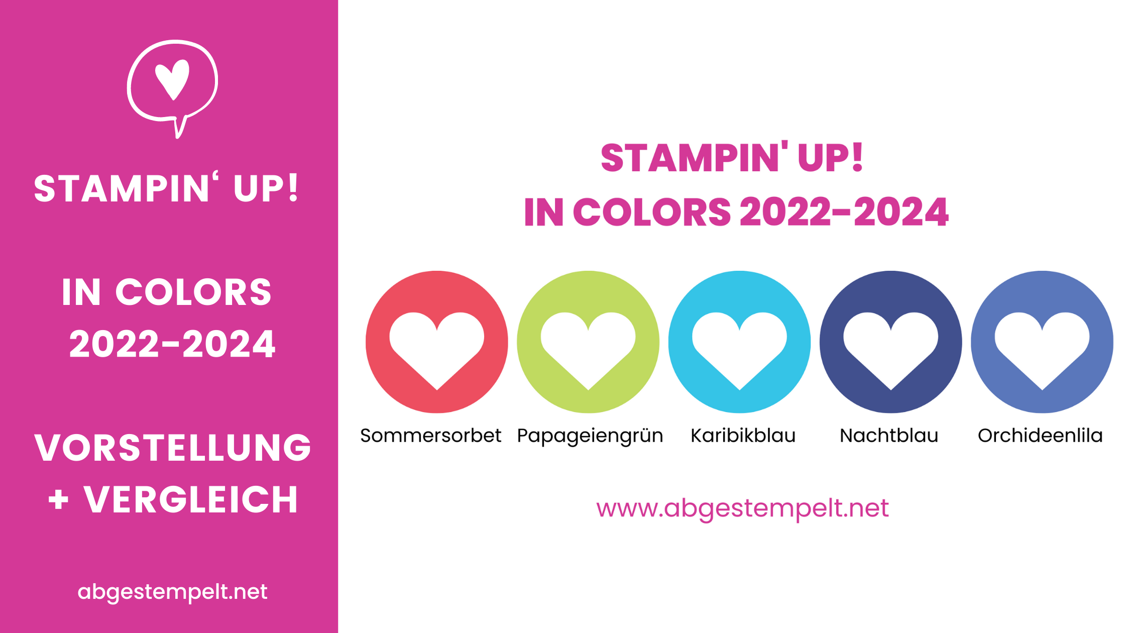 Blogpost Stampin' Up! In Colors 2022-2024 abgestempelt