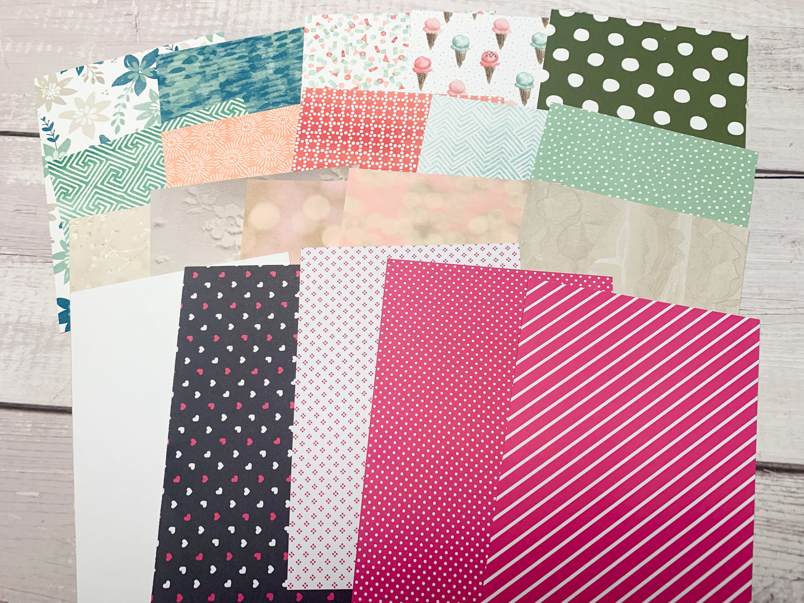 Kartenaufleger Designerpapier Paket #2 – Bild 2