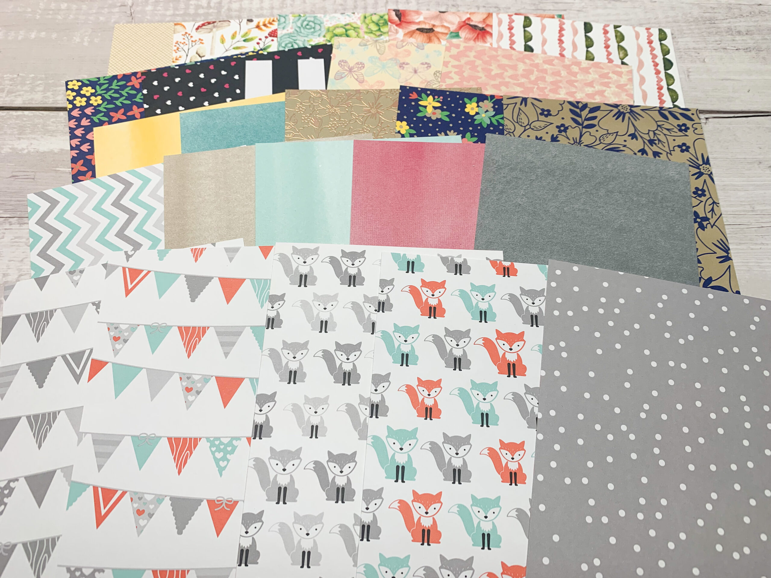 Kartenaufleger Designerpapier Paket #3