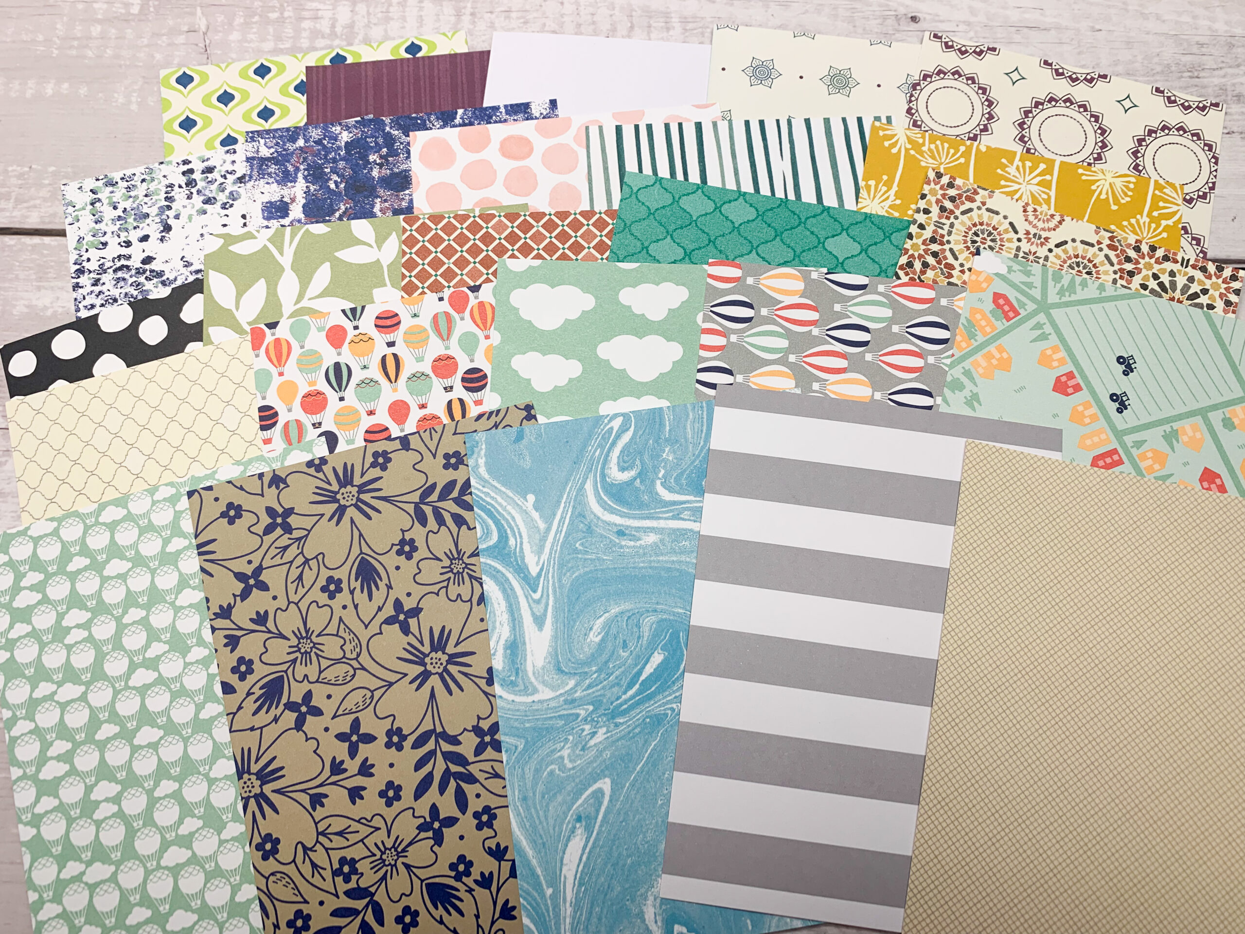 Kartenaufleger Designerpapier Paket #4 – Bild 2