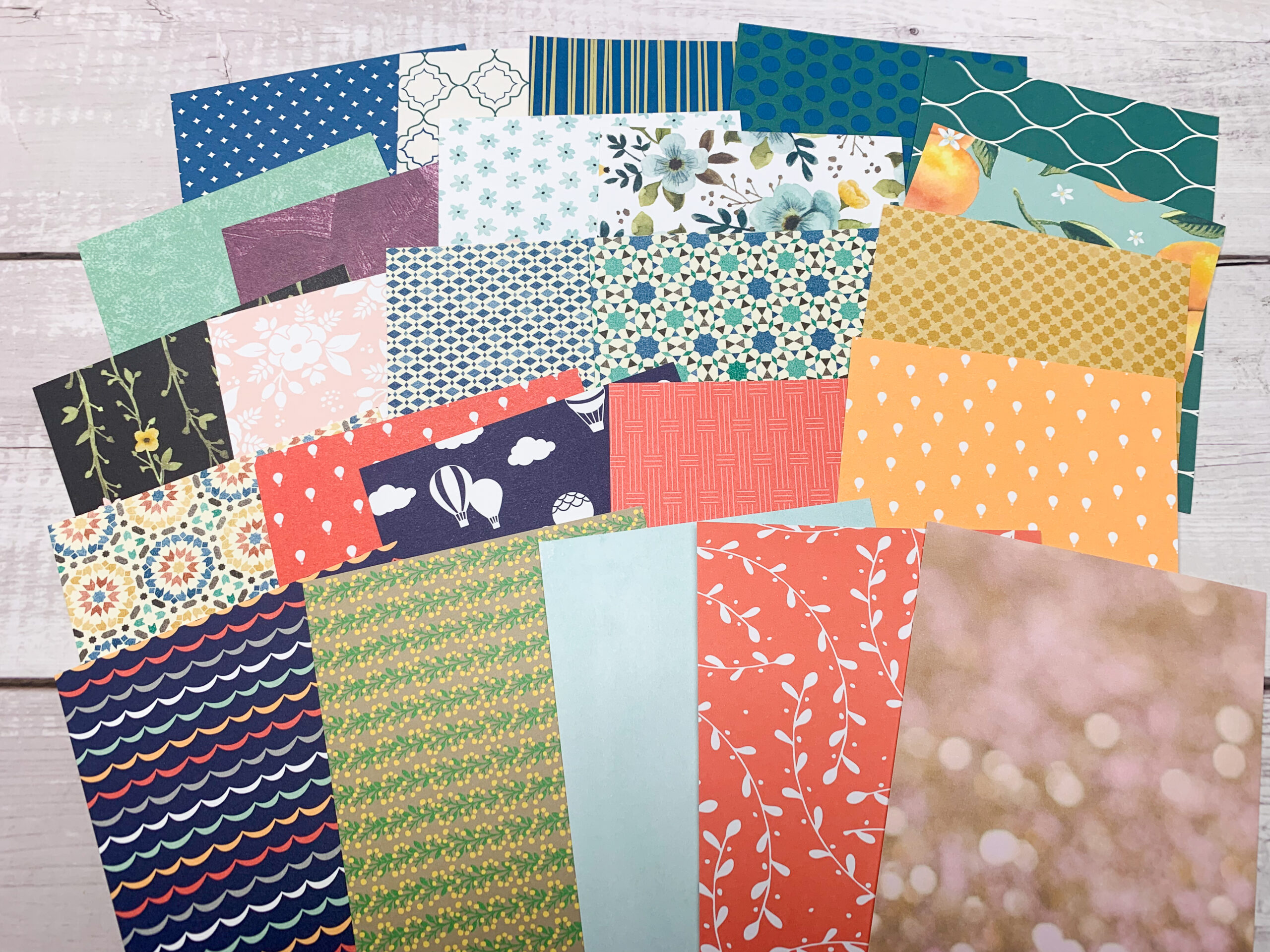 Kartenaufleger Designerpapier Paket #4