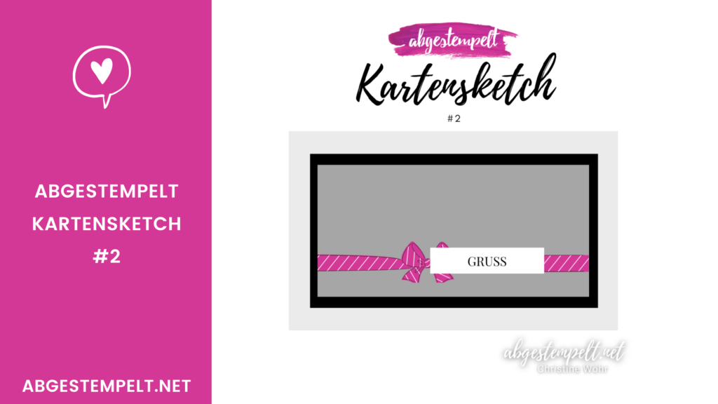 Blog stampin up kartensketch #2 abgestempelt