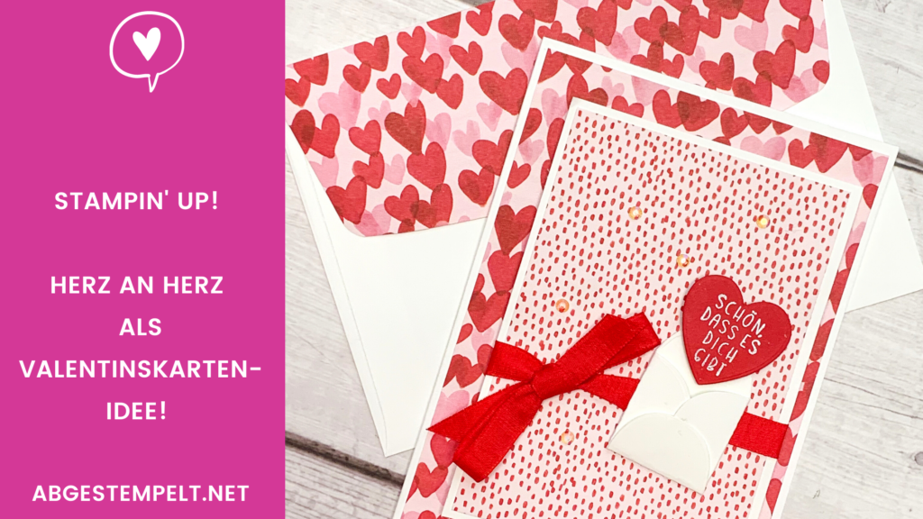 Blog Stampin' Up! Herz an Herz als Valentinskarten-Idee! karte voll abgestempelt