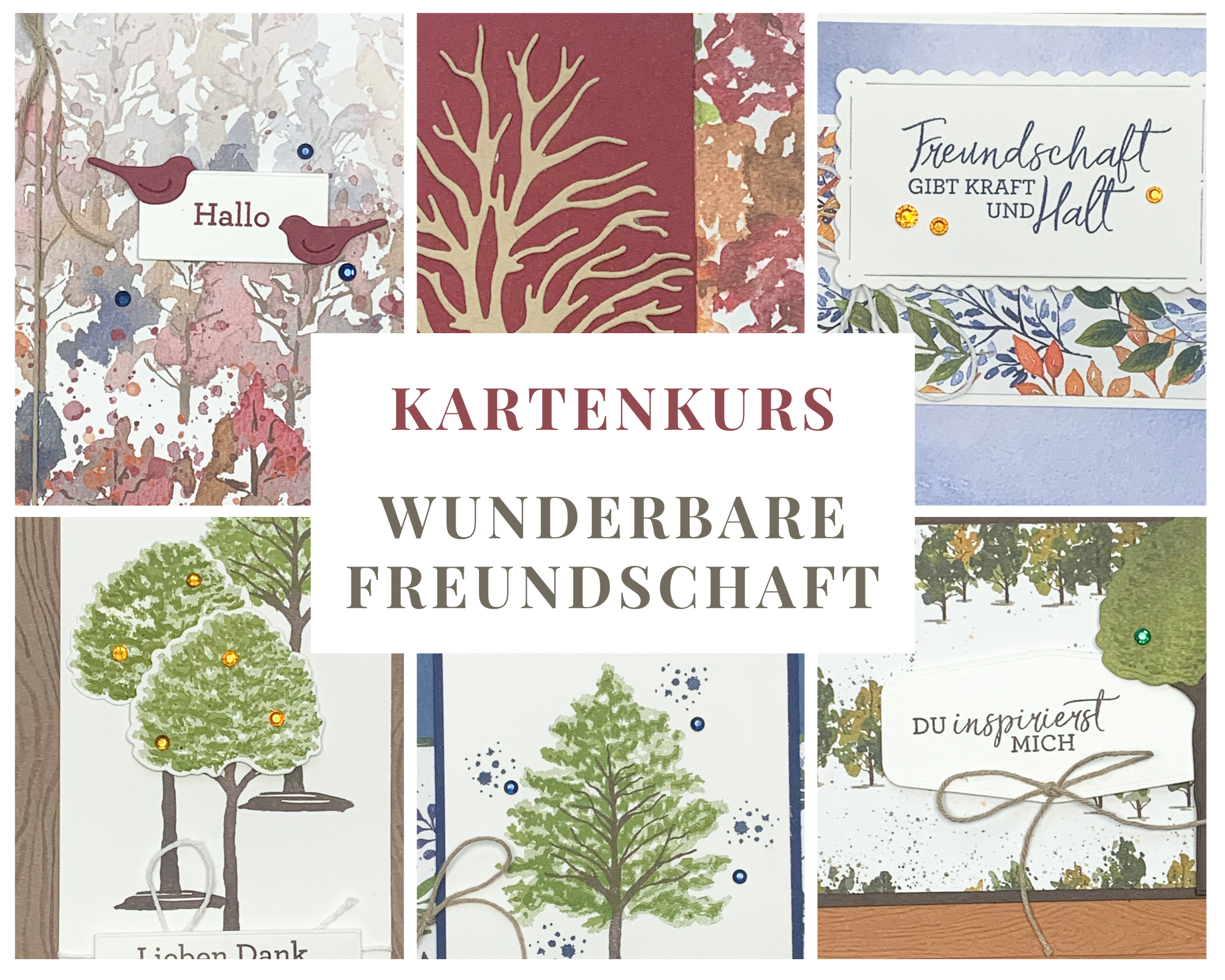 abgestempelt Kartenkurs wunderbare Freundschaft Stampin Up