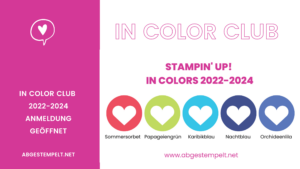 Blog stampin up In Color Club 2022-2024 abgestempelt