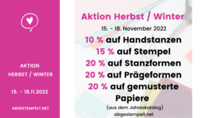 Blog Aktion HerbstWinter November 2022 Stampin Up