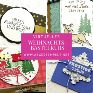 FB Weihnachts-Bastelkurs stampin up abgestempelt