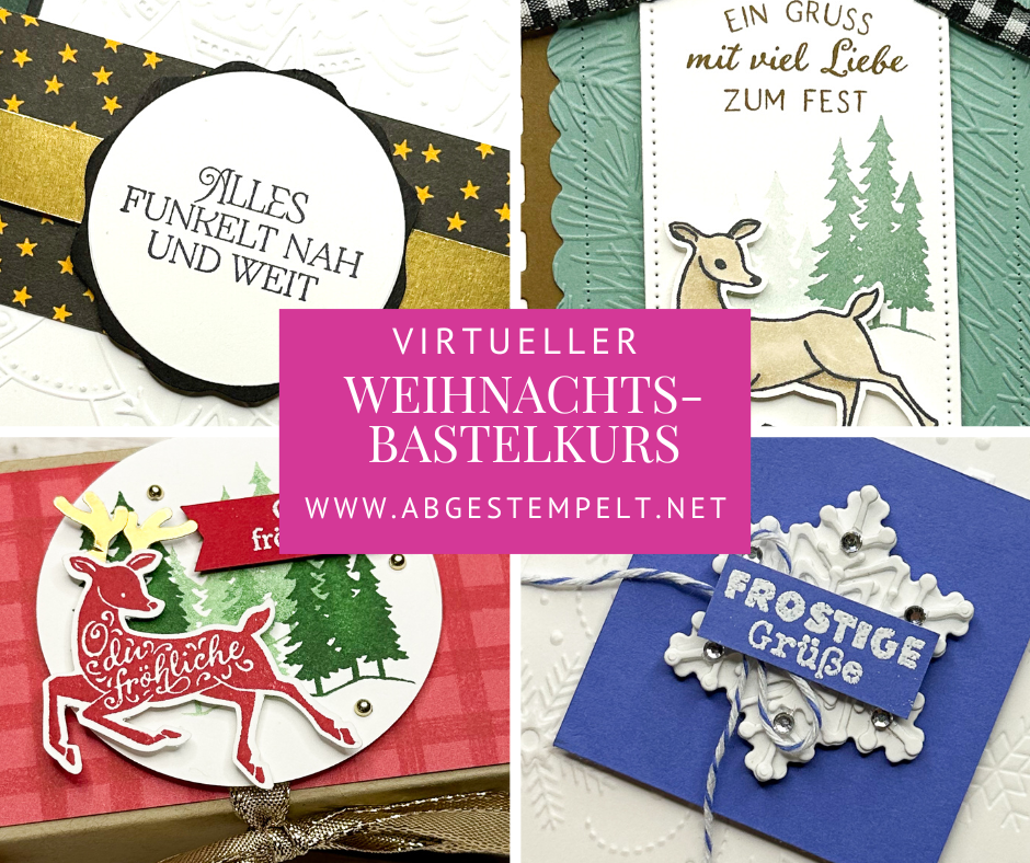FB Weihnachts-Bastelkurs stampin up abgestempelt