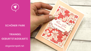 Blog Stampin' Up! Schöner Park Triangel Geburtstagskarte