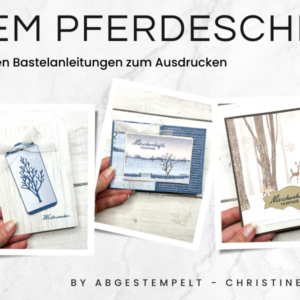 Auf dem Pferdeschlitten Bastelanleitungen PDF