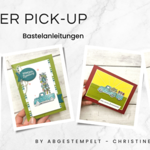 Bastelanleitungen Stampin Up Perfekter Pick Up bastel abgestempelt