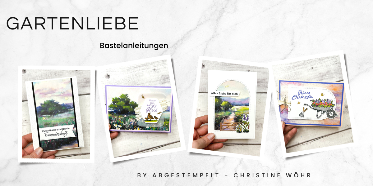 Stampin Up Gartenliebe bastel Kurs abgestempelt