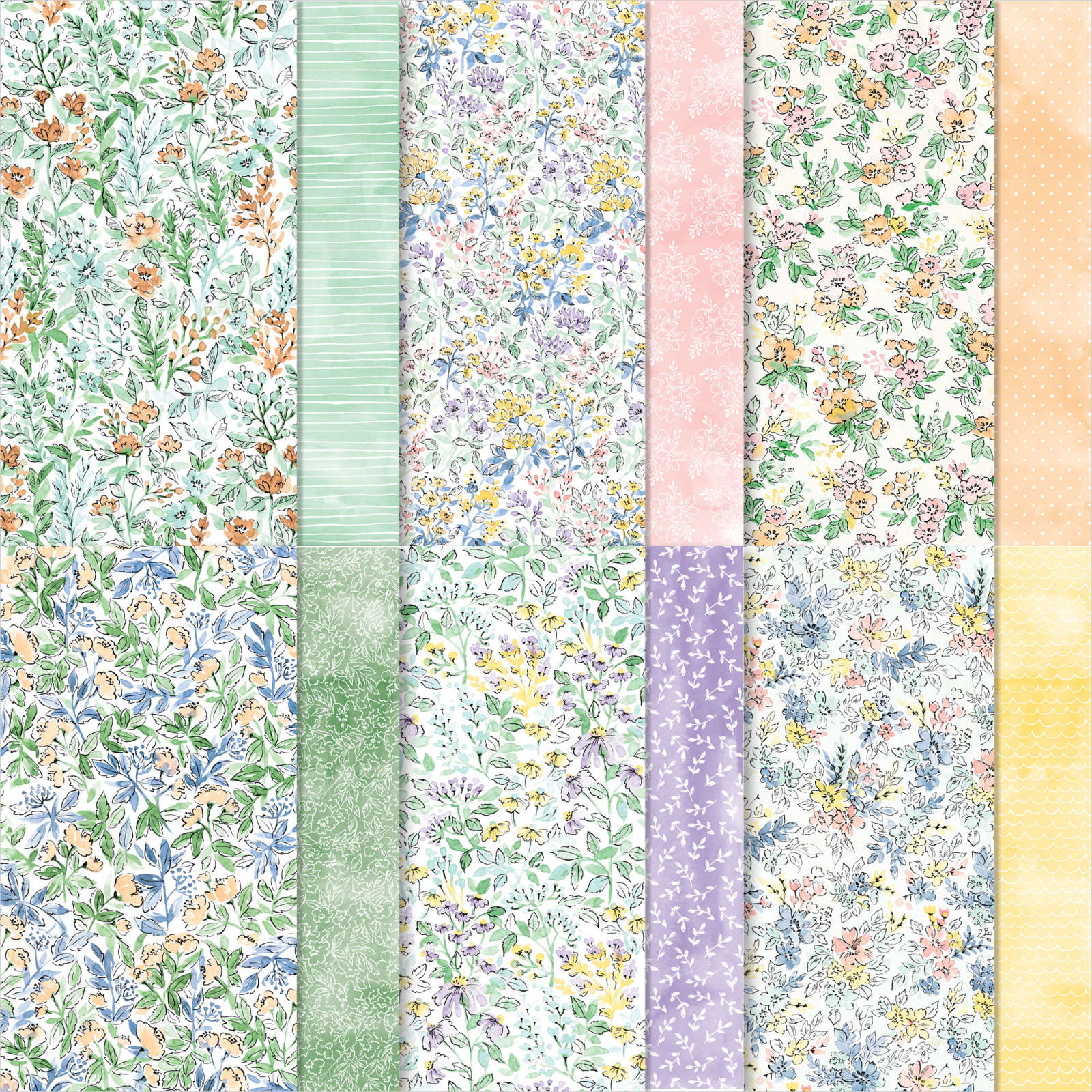 Designerpapier Von Hand gemalt