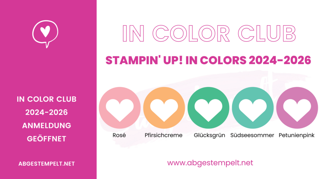 Blog stampin up In Color Club 2024-2026 abgestempelt