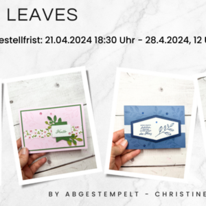 Vorankündigung Stampin Up Layering Leaves bastel abgestempelt