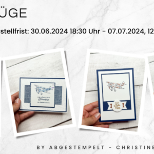 Vorankündigung Stampin Up Höhenflüge Kartenkurs basteln abgestempelt
