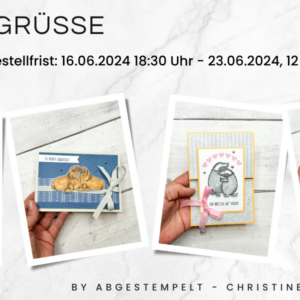Vorankündigung Stampin Up Kuschelgrüsse Kartenkurs basteln abgestempelt