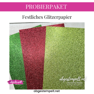 PROBIERPAKET Festliches Glitzerpapier 2024
