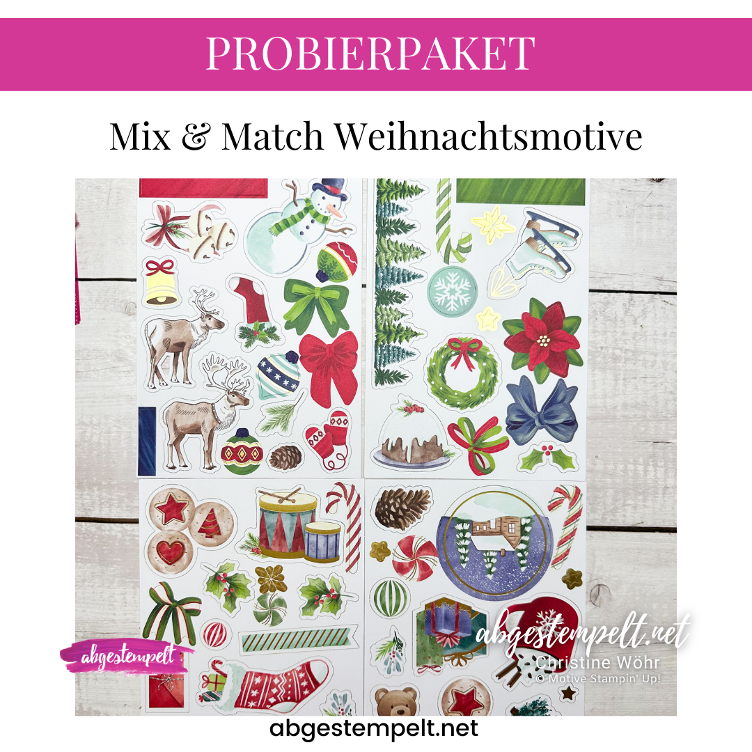 PROBIERPAKET Mix & Match Weihnachtsmotive 2024