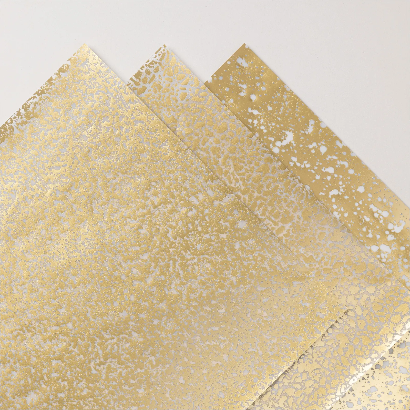 Designer-Pergamentpapier in goldfarbener Quecksilberglas-Optik