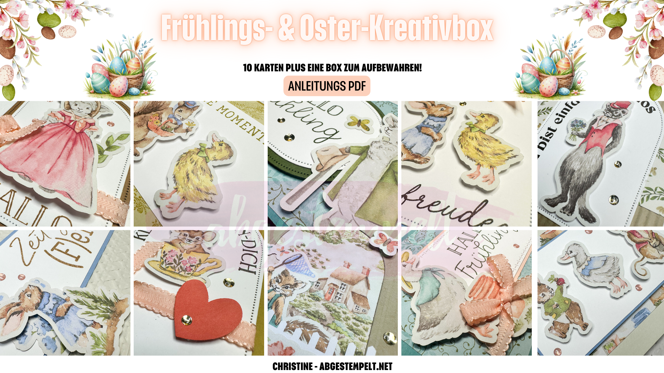 Frühlings- & Oster-Kreativbox 2025 Anleitung PDF