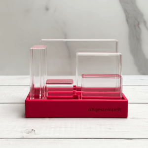 Magenta Organizer für 6 Acrylblöcke – abgestempelt Edition